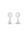 Brinco AG Botao Diamantado 10mm c/ Botao Liso 6mm - G3 - 10mm x 19mm - 2.08gr