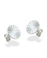 Brinco AG Redondo 10mm Diamantado Riscado - G3 - 10mm x 10mm - 1.25gr