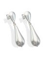 Brinco AG Gota Lisa 12mm c/ Bastao Duplo 25x10mm - G3 - 12mm x 37mm - 5.50gr