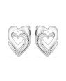 Brinco AG Dois Coracoes 18mm Liso e Caracol - G3 - 17mm x 18mm - 3.14gr