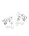 Brinco AG Infinito 10mm c/ Zirconia  - G5 - 10mm x 10mm - 1.03gr