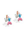 Brinco AG Sereia 12mm p/ Resina (Faz Lado) - G6 - 6mm x 12mm - 0.88gr