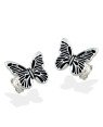 Brinco AG Borboleta 15mm c/ Detalhes P/ Resina  - G3 - 15mm x 12mm - 2.06gr