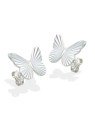 Brinco AG Borboleta 15mm Diamantada - G3 - 15mm x 12mm - 1.94gr