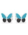 Brinco AG Borboleta 15mm p/ Resina  - G3 - 15mm x 12mm - 2.01gr