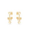 Brinco Coracao p/ Laco Ondas c/ Coracao Macico - 00 - 11mm x 22mm - 1.75gr