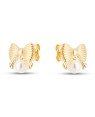 Brinco Laco Ondas 12mm c/ Perola - 00 - 12mm x 11mm - 1.46gr