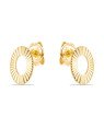 Brinco Oval Vazado 10mm Diamantado - 00 - 7mm x 10mm - 0.85gr