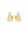 Brinco Nossa Senhora Aparecida 16mm Manto c/ Bolinhas  - 00 - 12mm x 16mm - 2.00gr