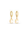 Brinco Argolinha c/ Letra Lisa 1-045C  - 00 - 12mm x 22mm - 1.40gr