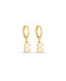 Brinco Argolinha c/ Letra Lisa 1-045E - 00 - 12mm x 22mm - 1.40gr