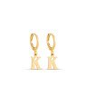 Brinco Argolinha c/ Letra Lisa 1-045K - 00 - 12mm x 22mm - 1.40gr