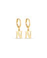 Brinco Argolinha c/ Letra Lisa 1-045N - 00 - 12mm x 22mm - 1.40gr