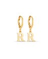 Brinco Argolinha c/ Letra Lisa 1-045R - 00 - 12mm x 22mm - 1.40gr