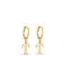 Brinco Argolinha c/ Letra Lisa 1-045T - 00 - 12mm x 22mm - 1.40gr