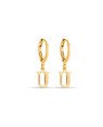 Brinco Argolinha c/ Letra Lisa 1-045U - 00 - 12mm x 22mm - 1.40gr