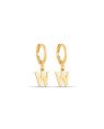 Brinco Argolinha c/ Letra Lisa 1-045W - 00 - 12mm x 22mm - 1.40gr