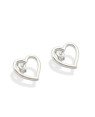 Brinco AG Coracao 12mm Estampado Vazado - G5 - 12mm x 12mm - 0.91gr