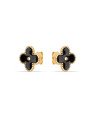 Brinco Trevo 12mm Borda Redonda Torcida (Bolinha Meio) - 00 - 12mm x 12mm - 1.50gr