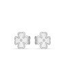 Brinco AG Trevo 12mm Borda Lisa c/ Bolinha Meio - G3 - 12mm x 12mm - 1.73gr