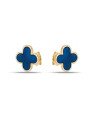 Brinco Trevo 12mm Borda Redonda Torcida p/ Resina  - 00 - 12mm x 12mm - 1.60gr