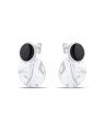 Brinco AG Cabuchao c/ Resina p/ Redondo 15mm Textura Organica  - G5 - 15mm x 23mm - 3.53gr