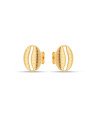 Brinco Buzio Detalhes Ondas 13mm - 00 - 10mm x 13mm - 1.40gr