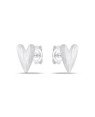 Brinco AG Coracao Comprido 8mm Onda  - G5 - 6mm x 8mm - 0.67gr