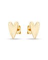 Brinco Coracao Comprido 12mm Diamantado  - 00 - 8mm x 12mm - 1.20gr