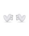 Brinco AG Coracao Irregular 8mm Onda  - G5 - 9mm x 8mm - 0.80gr