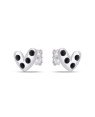 Brinco AG Coracao Irregular 8mm c/ Pedra  - G5 - 9mm x 8mm - 0.81gr