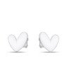 Brinco AG Coracao Irregular 10mm Macico - G5 - 10mm x 11mm - 1.12gr