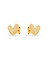 Brinco Coracao Irregular 10mm Onda  - 00 - 10mm x 11mm - 1.20gr