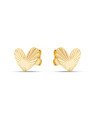 Brinco Coracao Irregular 10mm Diamantado - 00 - 10mm x 11mm - 1.20gr