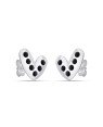 Brinco AG Coracao Irregular 10mm p/ Pedra - G5 - 10mm x 11mm - 1.06gr