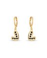 Brinco Argolinha Coracao Irregular 10mm p/ Pedra - 00 - 12mm x 18mm - 1.60gr