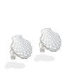 Brinco AG Concha 13mm Onda Reticulada - G3 - 13mm x 13mm - 1.99gr