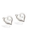 Brinco AG Coracao Vazado Liso e Onda - G3 - 14mm x 13mm - 1.48gr