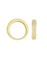 Anel Fundicao - 81 Zirconia - Borda Lisa c/ 3 Fileiras  - 00 - 1mm x 1mm - 3.20gr