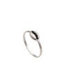 Anel AG (Envelhecido) Fio c/ Buzio S/ Vazar  - G6 - 1mm x 1mm - 0.85gr