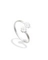 Anel AG Falange c/ 2 Trevos  - G5 - 1mm x 1mm - 0.79gr