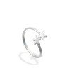 Anel AG Falange c/ 2 Estrelas - G5 - 1mm x 1mm - 0.82gr