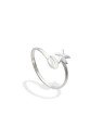 Anel AG Falange c/ Buzio e Estrela do Mar - G5 - 1mm x 1mm - 0.92gr