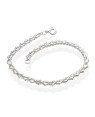 Pulseira AG Coracoes Montado - G3 - 4mm x 180mm - 3.46gr