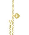 Pulseira c/  Coracao Grande - CN - 19mm x 180mm - 4.10gr