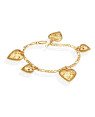 Pulseira Coracoes Vazados - CE - 22mm x 180mm - 7.40gr