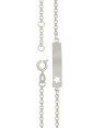 Pulseira Chapa com Estrela vazada e Alongador - G3 - 5mm x 140mm - 1.74gr