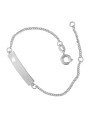 Pulseira Chapa Coracao Vazado com Alongador - G3 - 5mm x 160mm - 1.85gr