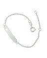 Pulseira Chapa com Flor Vazada com Alongador - G3 - 5mm x 140mm - 1.94gr