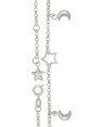Tornozeleira Um Estrela Vazda Uma Dupla Duas Lua Dupla - G3 - 15mm x 230mm - 2.47gr
